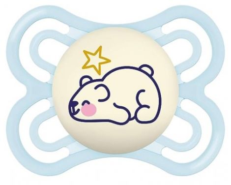 Mam Perfect Night Chupete Silicona Azul 2-6m