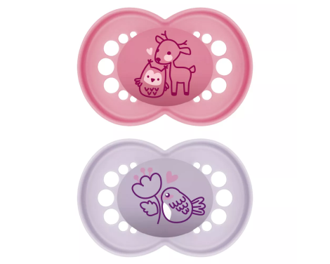 Mam Baby Chupete Original 6m+ Rosa 2 uds