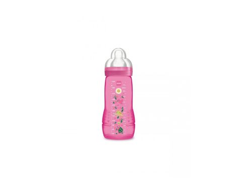 Mam Bottle Biberón Easy Active +4 M Rosa 330ml
