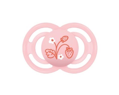 MAM Chupete Perfect Silicona Fisiológico Rosa +6 M