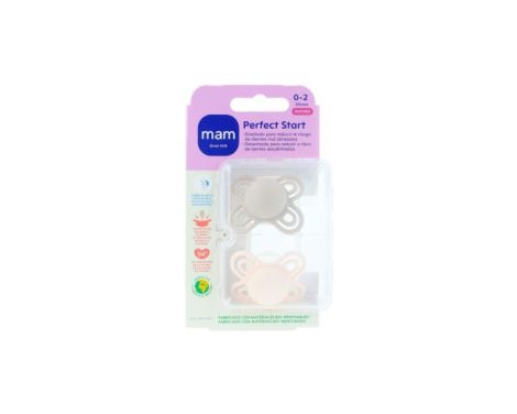 MAM Chupete Silicona Perfect Start 0-2 meses 2 uds
