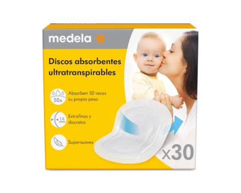 Medela Pack Extractor de Leche Eléctrico Solo + Crema Purelan + Discos Ultratranspirables 30 Unidades sin receta