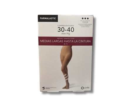 Medias E.T. Cint Comp Fuerte Farmalastic Talla Pequeña Beige 