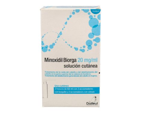 Minoxidil Biorga 20 Mg/Ml Solución Cutánea 60ml
