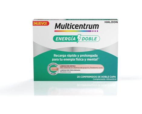 Multicentrum Energía Doble 20 Comprimidos