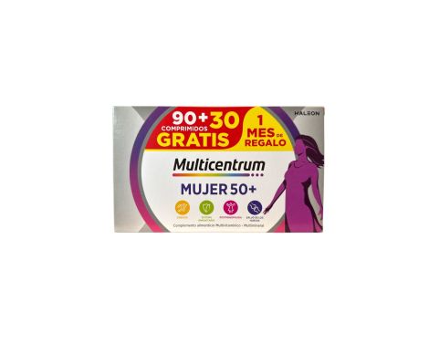 Multicentrum Mujer 50+  90 + 30 Comprimidos Gratis