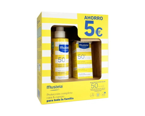 Mustela Pack Ahorro Solar Leche SPF50 200ml + Crema SPF50+ 40ml