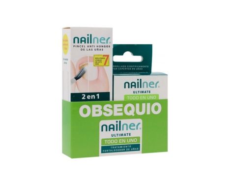 Nailner Pincel 2 en 1 + Nailner Ultimate 10ml