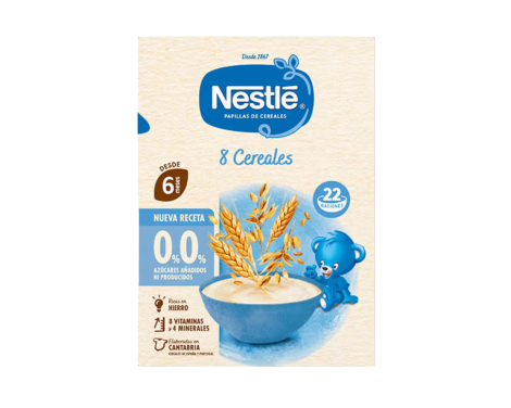 Nestle 8 Cereales 0% Azúcares Añadidos 570 gr