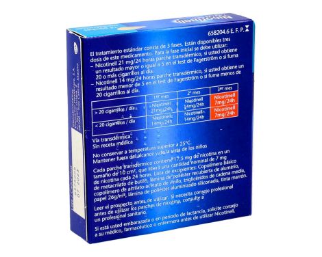 Comprar Nicotinell 7 ml/24h 14 Parches Transdérmicos 17,5 ml
