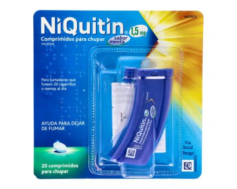 Niquitin 1,5ml 20 Comprimidos Para Chupar  Menta