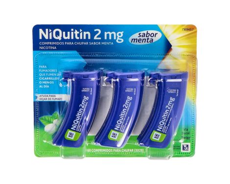 Niquitin 2mg Sabor Menta 60 Comprimidos Para Chupar