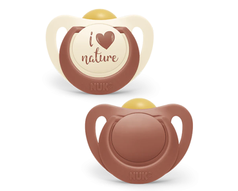 Nuk Chupete Látex Nature 6-18m 2 uds