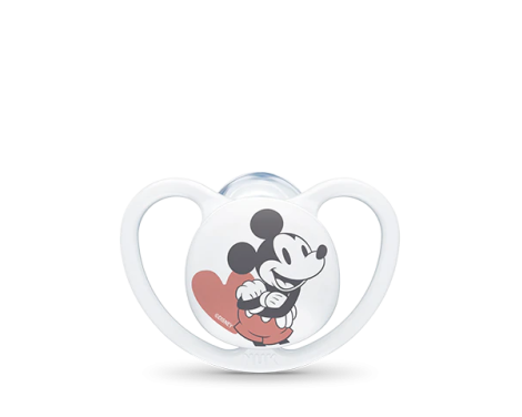 Nuk Chupete Silicona Space Mickey Mouse 6-18m Niño 1 ud