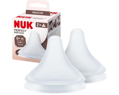 Nuk Tetina Perfect Mat Silicona 0M+ 2U