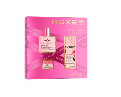 Nuxe Cofre Aceite Floral 50ml + Agua Micelar 100ml + Bálsamo Labios 15ml