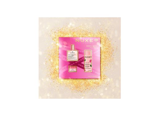 Comprar Nuxe Cofre Aceite Floral 50ml + Agua Micelar 100ml + Bálsamo Labios 15ml