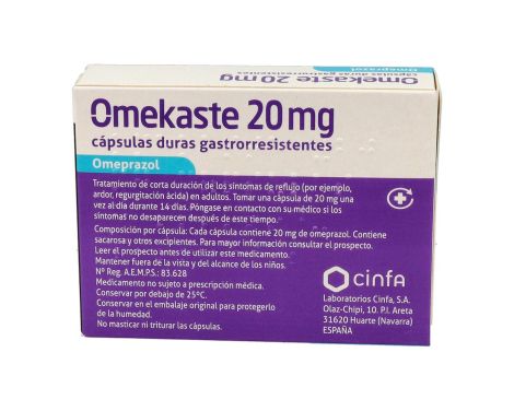 Comprar Omekaste 20mg 14 Cápsulas