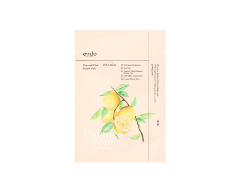 Ondo Beauty 36.5 Charcoal & Yuja Mascarilla de Burbujas 1 ud