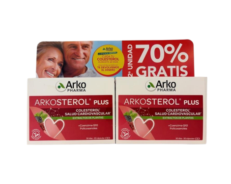 Pack Arkosterol Plus 2º Ud 70% Dto 30+30 Cápsulas