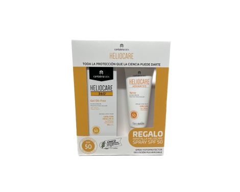 Heliocare Pack 360 Gel Oil-Free + Heliocare Advanced Spray