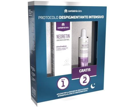 Neoretin Discrom Control Ultra Emulsion Despigmentante 30ml + Minitalla Discrom Control  Concentrate 2x10ml