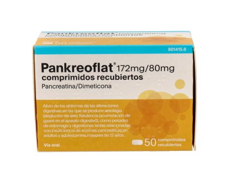 Pankreoflat 172mg/80mg 50 Comprimidos 
