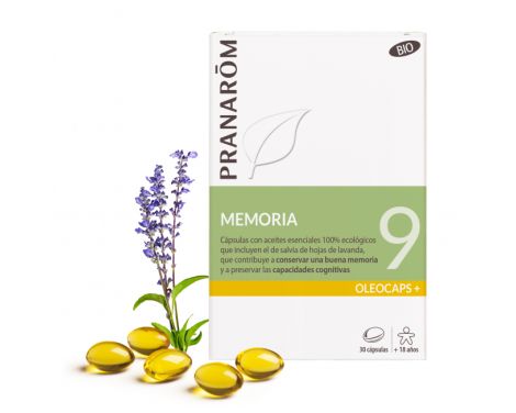 Pranarom Oleocaps+ 9 Memoria 30 cápsulas