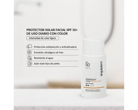 Primaderm Fotoprotector Facial con Color Natural Xpertsun Urban SPF50+ 50ml Tono Claro sin receta