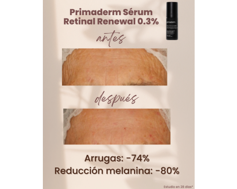 Para qué sirve Primaderm Sérum Retinal Renewal 0.3% GF&Peptide Serum 30ml