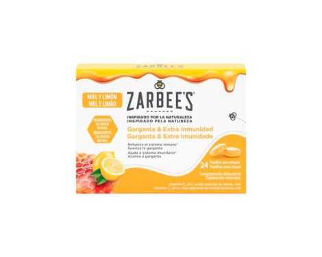 Zarbees Garganta y Extra Inmunidad 24 Pastillas Para Chupar