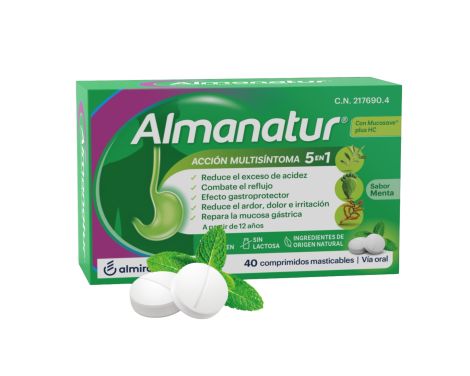 Almanatur Sabor Menta 40 Comprimidos Masticables