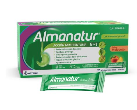 Almanatur Suspensión Oral 20 Sticks Sabor Melocotón 15 ml