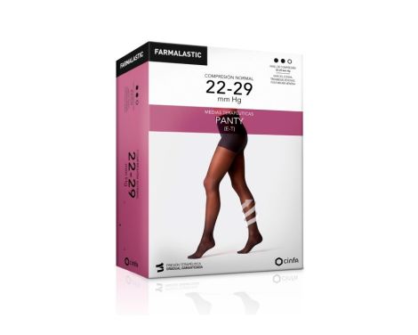Farmalastic Panty Compresión Normal (22-29mm Hg) Negro Talla Pequeña