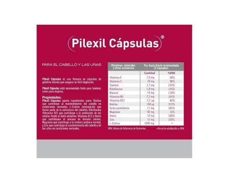 Comprar Pilexil 50 Cápsulas
