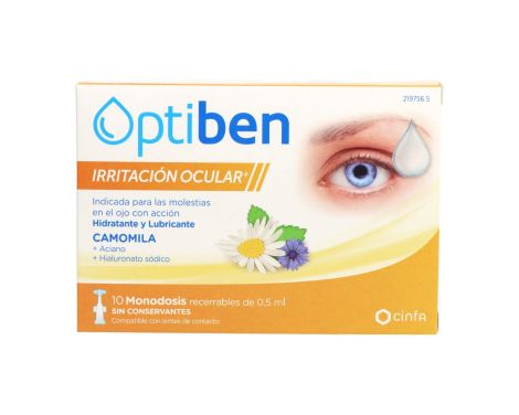 Optiben Irritación Ocular 10 Monodosis 0.5 Ml