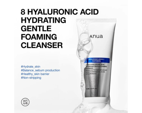 Anua 8 Espuma limpiadora suave con Ácido hialurónico 150ml sin receta
