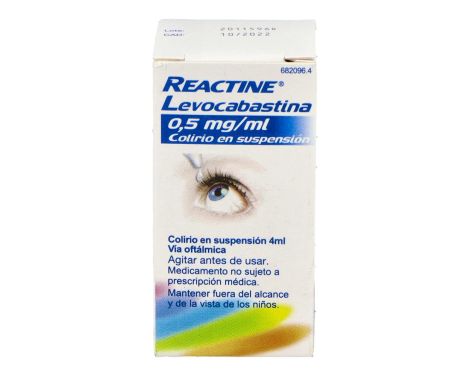 Reactine Levocabastina 0,5ml/ml Colirio En Suspensión  4ml
