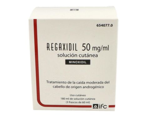 Regaxidil 50 ml/ml Solución Cutanea 3 Frascos 60 ml