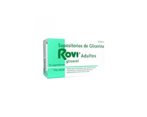 Rovi Supositorios de Glicerina Adultos 2,250g 12 Supositorios