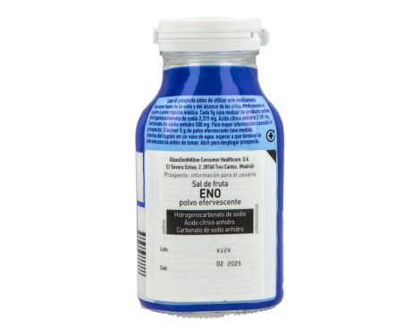 Sal De Fruta Eno Polvo Efervescente 1 Frasco 150 G sin receta