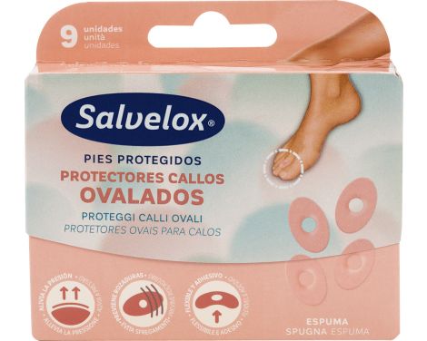 Salvelox Protectores Callos Ovalados 9 uds