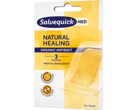 Para qué sirve Salvequick Natural Healing Apósitos 7,5x4,5cm 3 uds