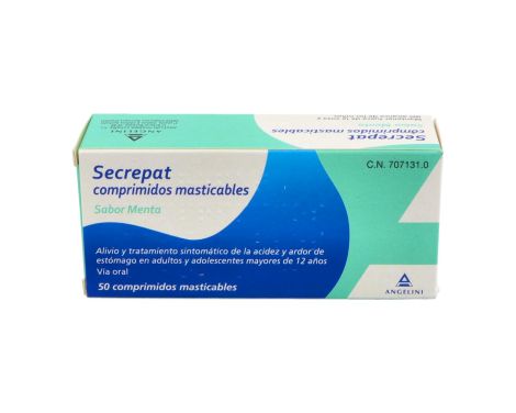 Secrepat 50 Comprimidos Masticables (Sabor Menta)