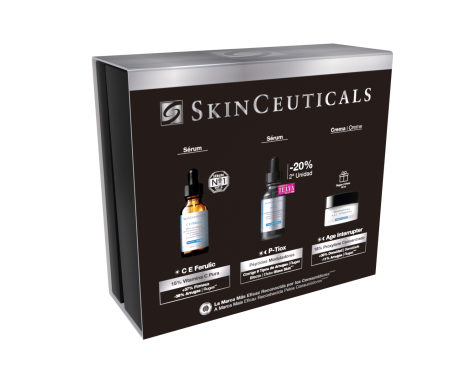 Skinceuticals Cofre Arrugas y Luminosidad Ce Ferulic 30ml + P-Tiox 30ml + Regalo A.G.E Interrupter 15 ml
