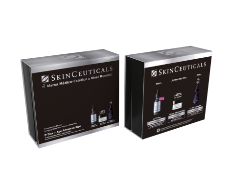 Skinceuticals Cofre P-Tiox 30ml + A.G.E Adavanced Eye 15ml + Regalo H.A Intensifier 15 ml sin receta