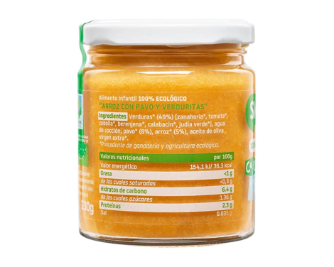 Comprar Smileat Cachitos de Arroz con Pavo y Verduras 230g