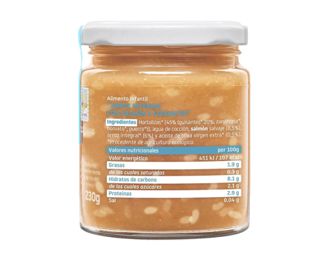 Comprar Smileat Cachitos de Arroz Integral con Salmón y Guisantes 230g