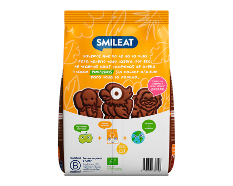 Comprar Smileat Galletas de Espelta, Avena y Cacao 220g