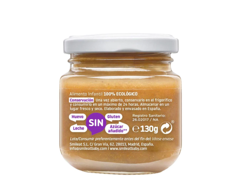 Smileat Pera, Ciruela y Plátano 130g sin receta